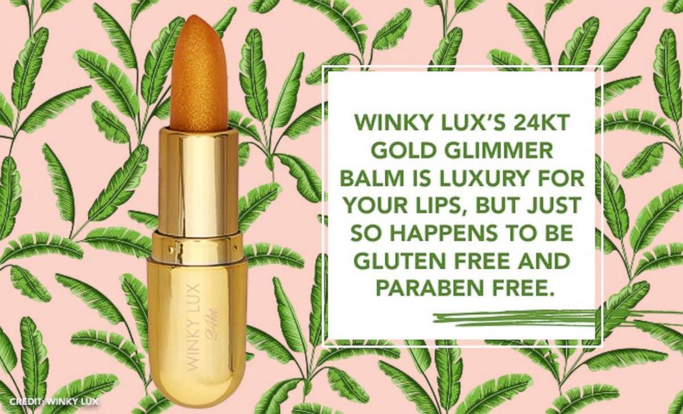 PHOTO: Winky Lux's 24kt Gold Glimmer Balm is luxury for your lips, but just so happens to be gluten free and paraben free.