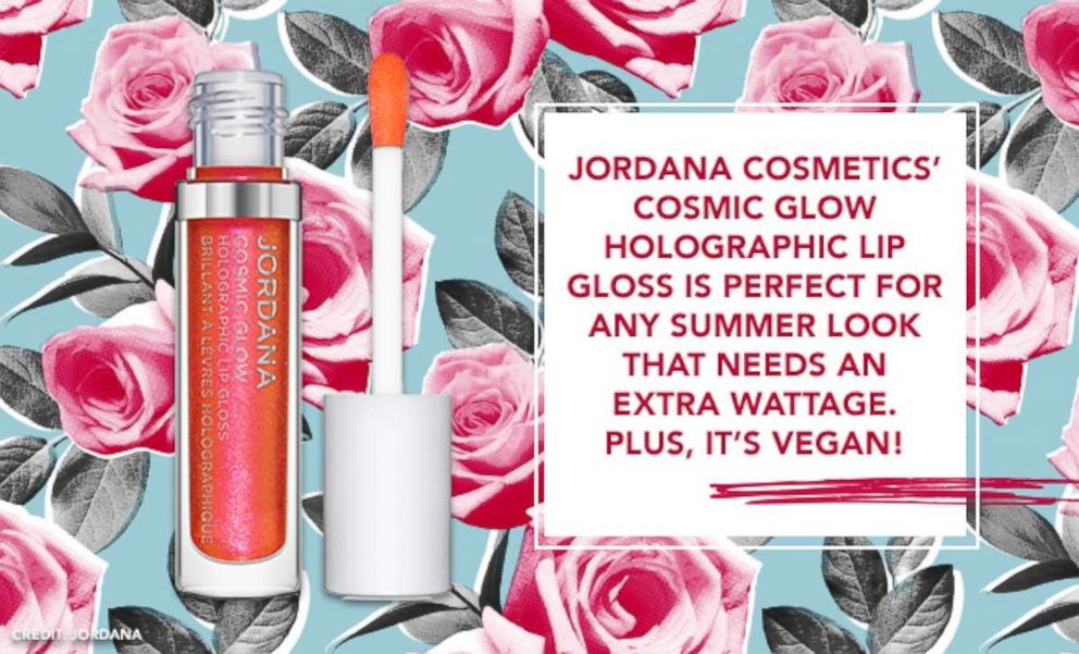 PHOTO: Jordana Cosmetics' Cosmic Glow Holographic Lip Gloss is perfect for any summer look that needs an extra wattage. Plus, it's vegan!