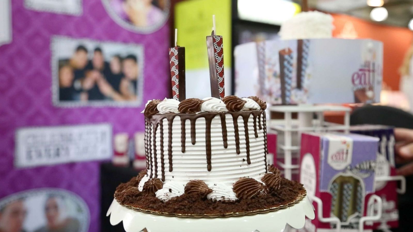 PHOTO: Chocolate edible candles on display at the Fancy Food Show in New York City.