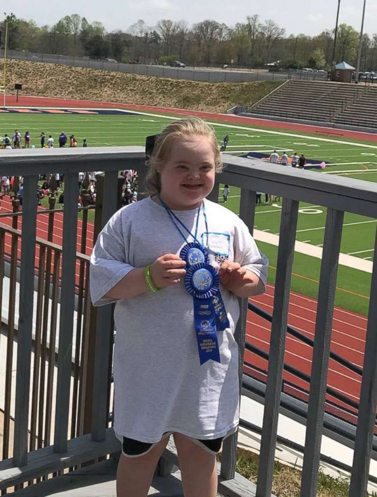 PHOTO: Ella Chambers at at Special Olympics where she took home two first-place titles.