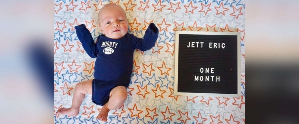 PHOTO: Jett Jacobs was born nearly a month early weighing 6 pounds, 2 ounces, hours after his mother, Dr. Emily Jacobs, 28, had delivered another patient's baby at University of Iowa Hospitals and Clinics in Iowa City, Iowa. 