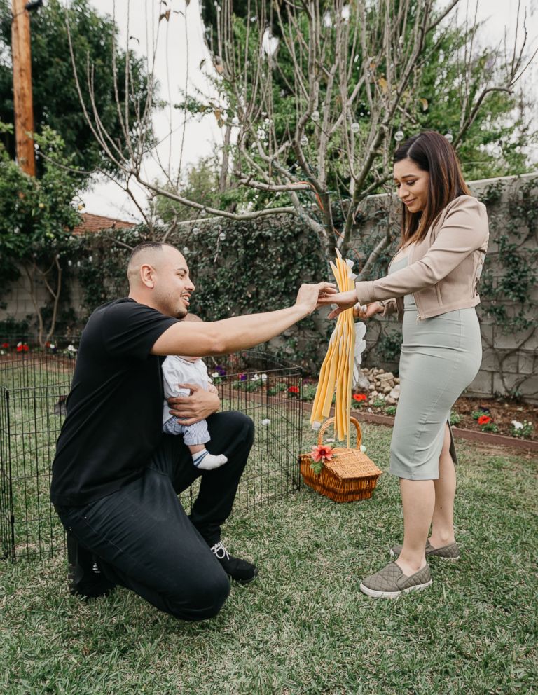 PHOTO: Jorge Peniche  proposed to his girlfriend Letty Martinez with an egg on Easter.