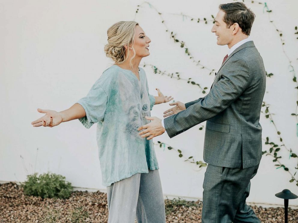 PHOTO: The happy couple said it helped break the ice for the big day.
