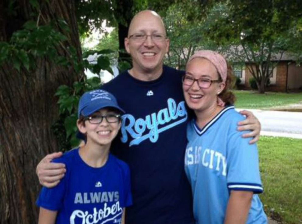 PHOTO: Ethan Bryan with his two daughters, 16-year-old Kaylea and 13-year-old Sophie, back on Father's Day 2017.