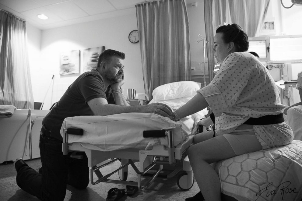PHOTO: Eva Rose Photography captured the emotional images of a father while his wife gives birth. 