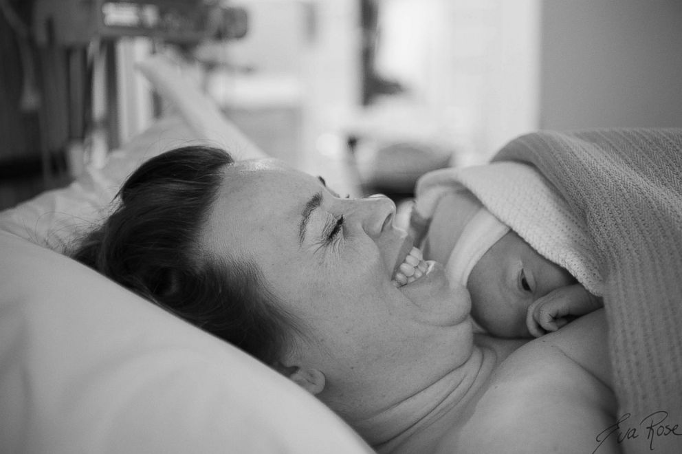 PHOTO: Eve Rose Birth Photography captured the emotions of one dad as his wife gave birth.