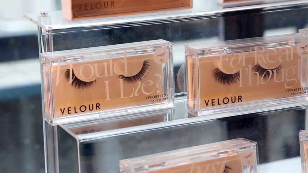 PHOTO: Velour offers custom designed false eyelashes. 