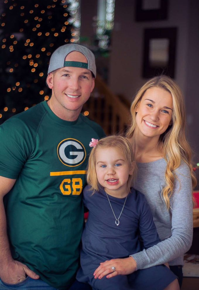 PHOTO: Matt Poliak and his bride-to-be, Grace Johnson of Wisconsin are pictured with her 3-year-old-daughter, Isla. "It was so sweet that he actually thought to ask her if she wanted to be a part of the family as well," said Johnson, 24. 