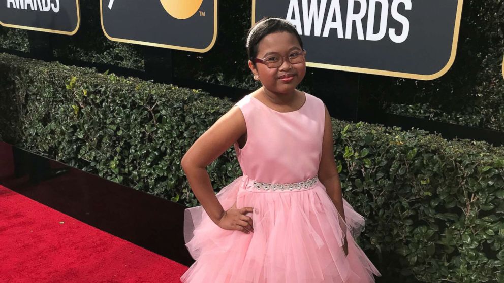 PHOTO: Francine Gascon, 10, photographed some of Hollywood's biggest stars on the red carpet at the Golden Globes.