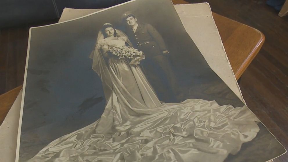 PHOTO: Emmy Ordonez and her family are hoping to find the owners of a vintage wedding photo found in the garage of a home they rent in Dallas. 