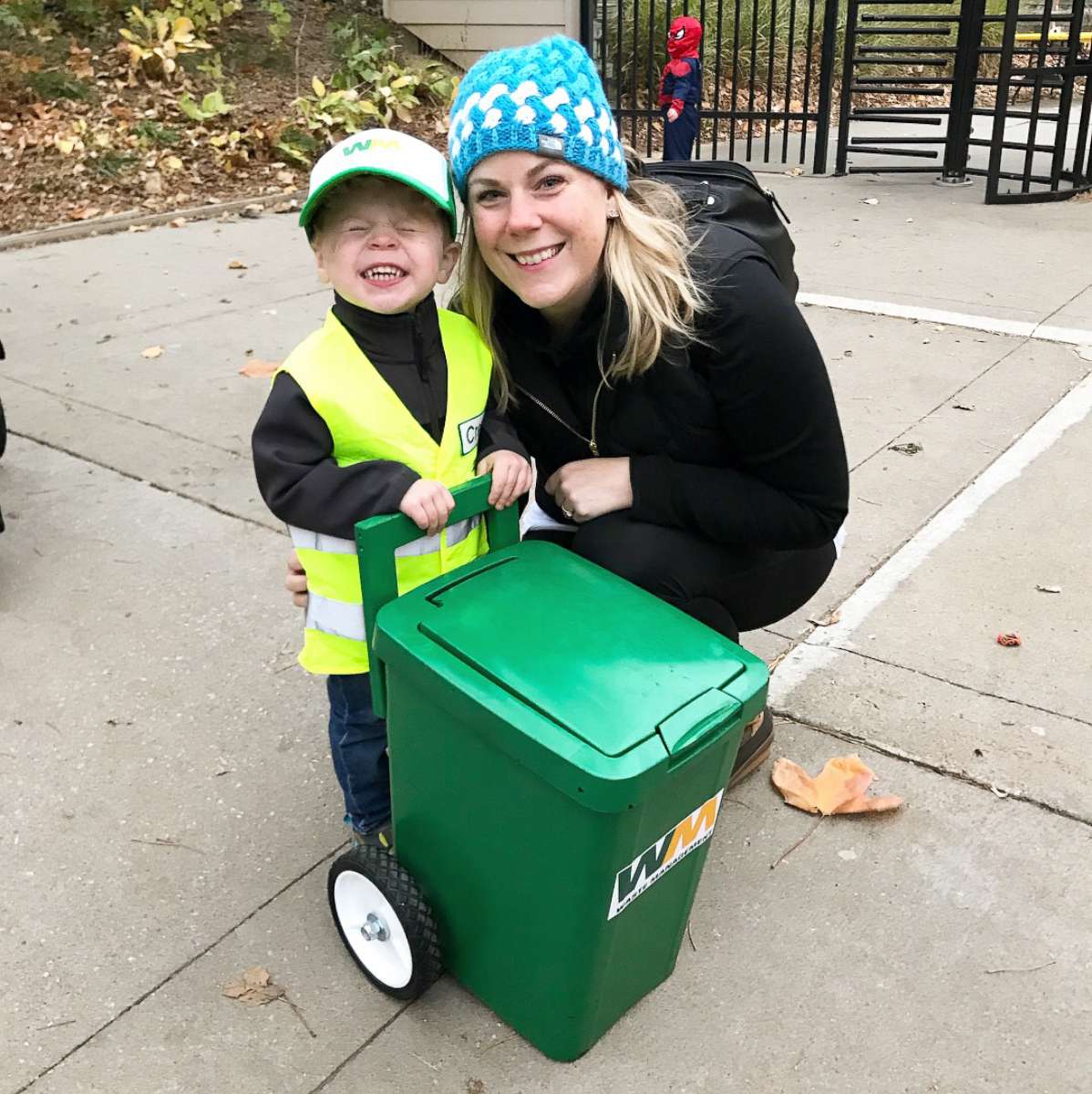 PHOTO: Crew Smith, 3, seen with his mother, Liz Smith, on Halloween in 2017.