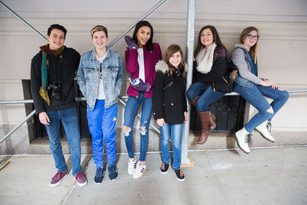 PHOTO: Gia is part of a new national storytelling campaign called The GenderCool Project. Seen here with from left, Landon, Daniel, Gia, Chazzie, Nicole and Stella.