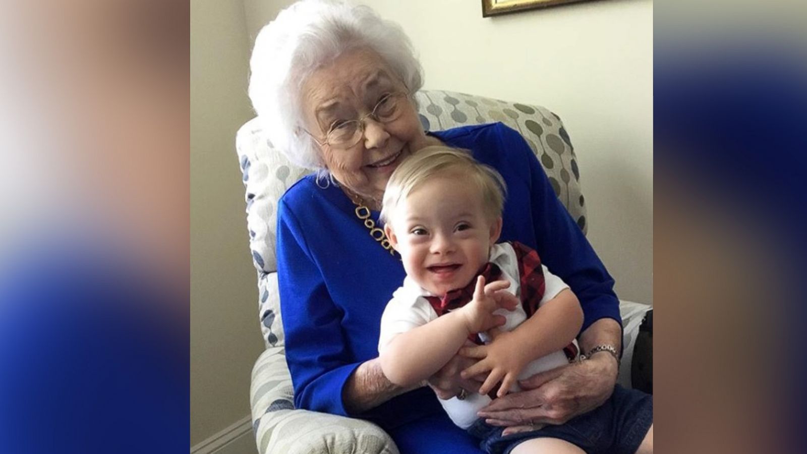 PHOTO: Ann Turner Cook, 91, poses in a recent photo with the 2018 gerber spokesbaby, Lucas Warren.