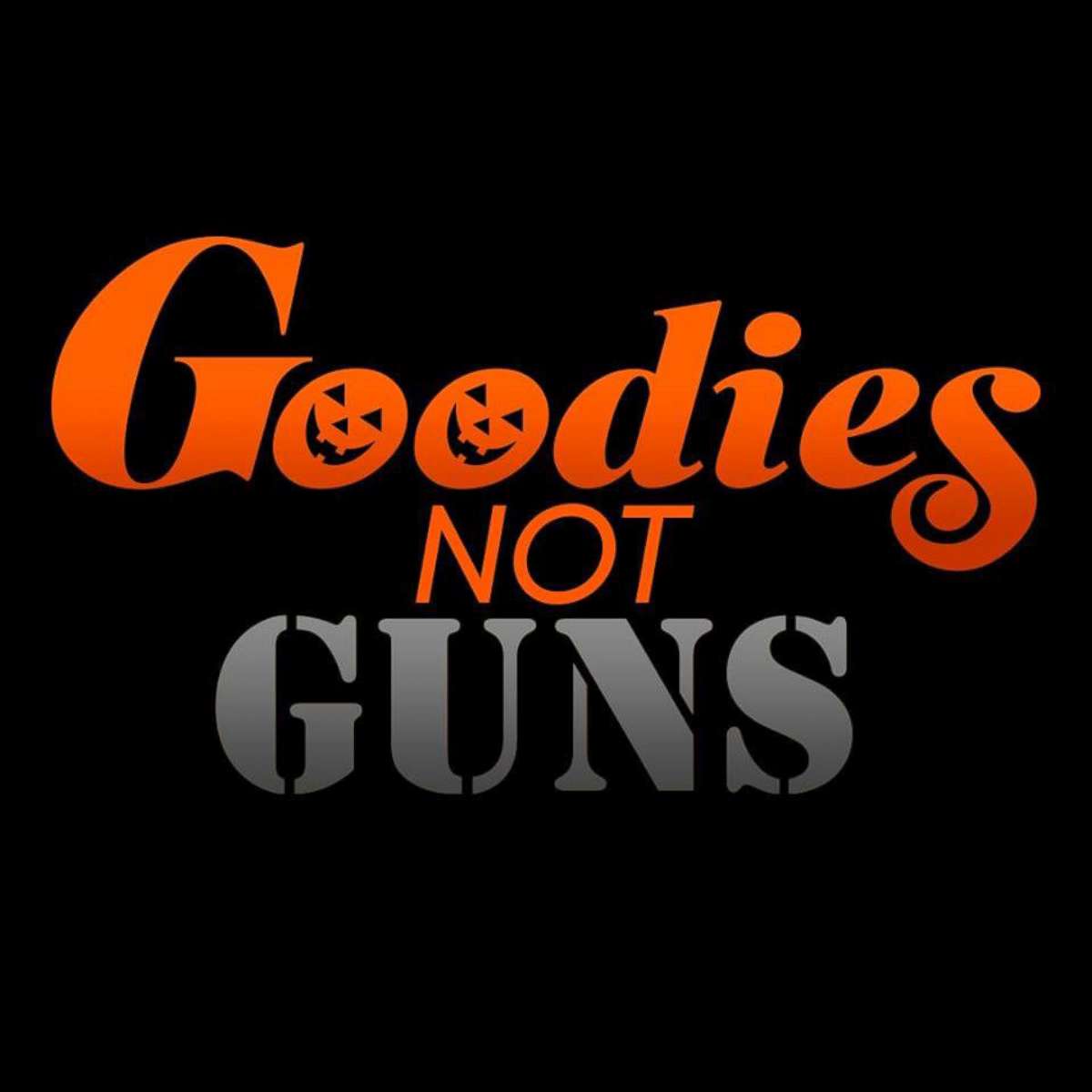 PHOTO: Goodies Not Guns is a movement created by partners Amanda Hanig and Jordon Gillis to encourage children to wear nonviolent Halloween costumes.