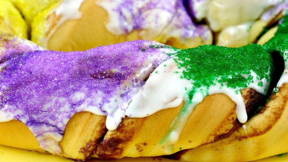 A classic New Orleans King Cake.