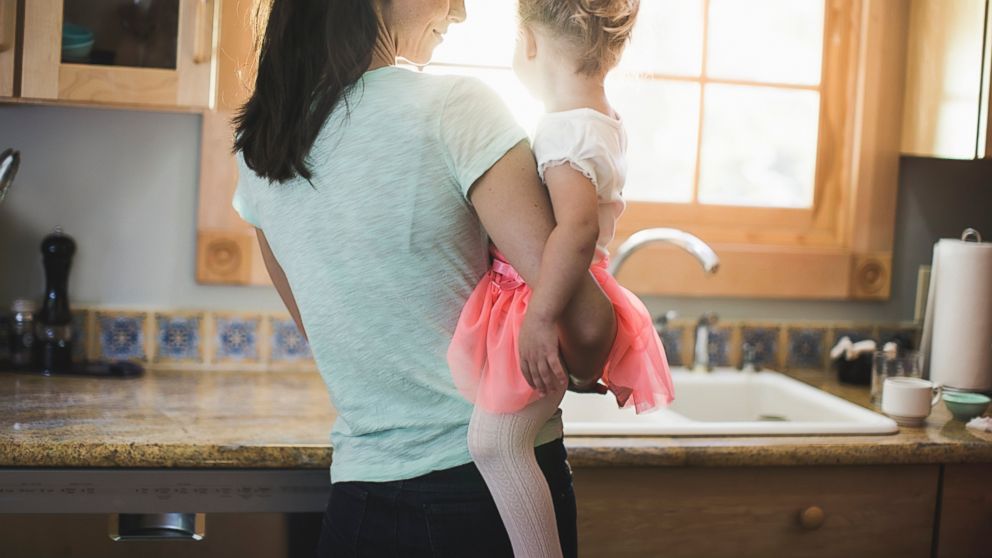 A mother and daughter are seen in an undated stock photo.