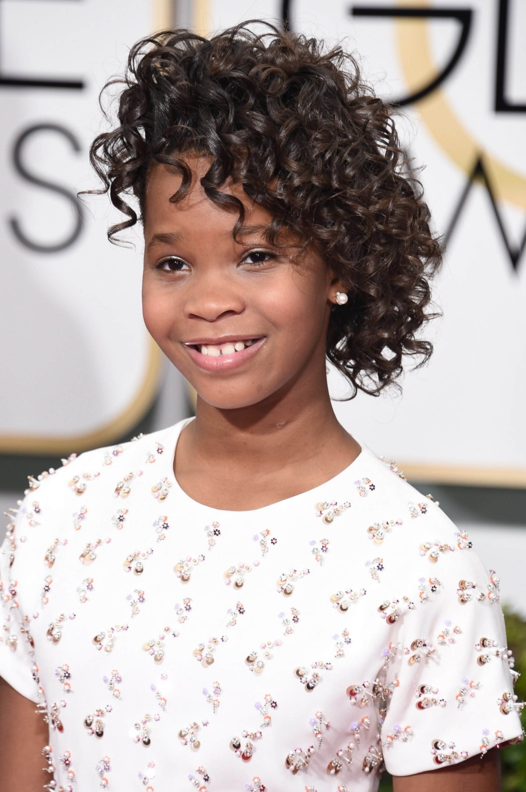 PHOTO: Actress Quvenzhane Wallis arrives on the red carpet for the 72nd annual Golden Globe Awards on Jan. 11, 2015 at the Beverly Hilton Hotel in Beverly Hills, Calif.