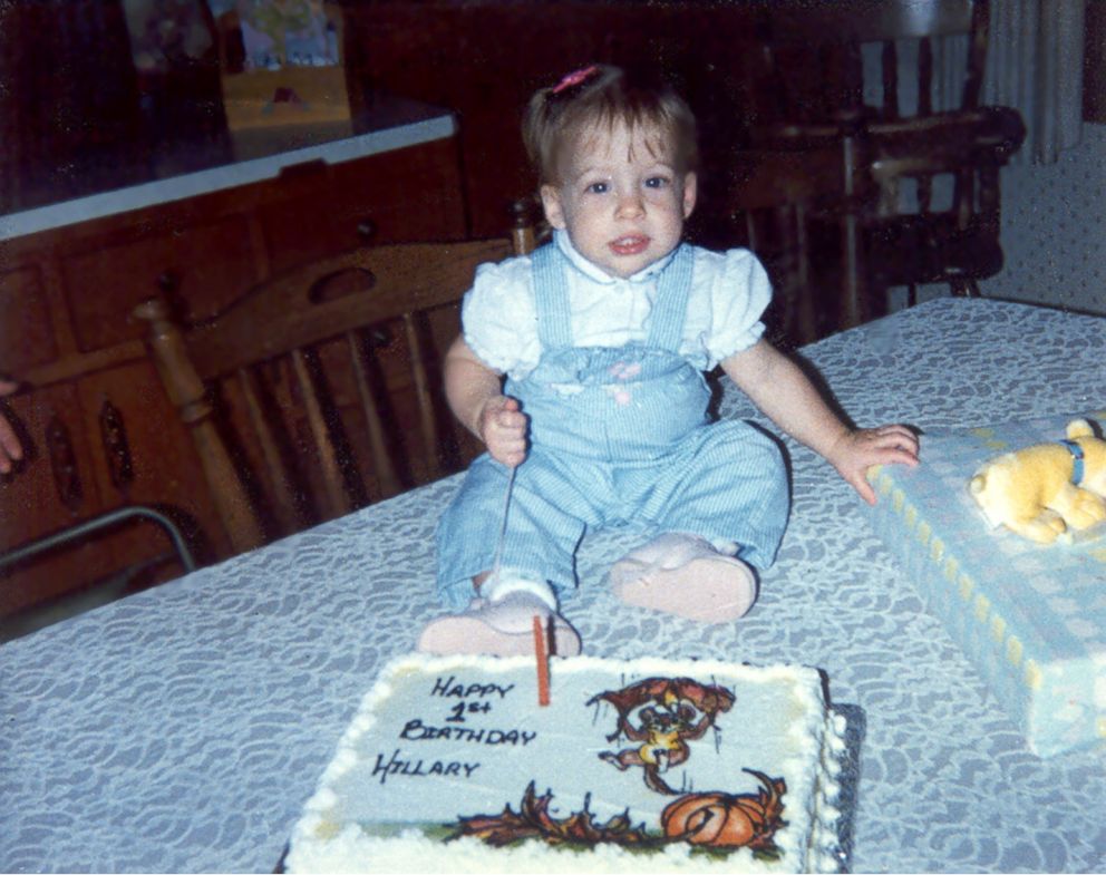 PHOTO:  Hillary Harris, now 31, poses as a child on her first birthday.