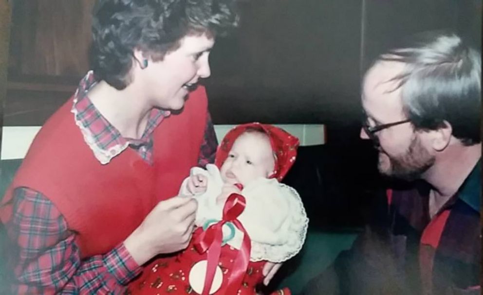 PHOTO: Hillary Harris is seen in a photo the day her parents, Lee Hardy and Rochelle Hardy, adopted her.