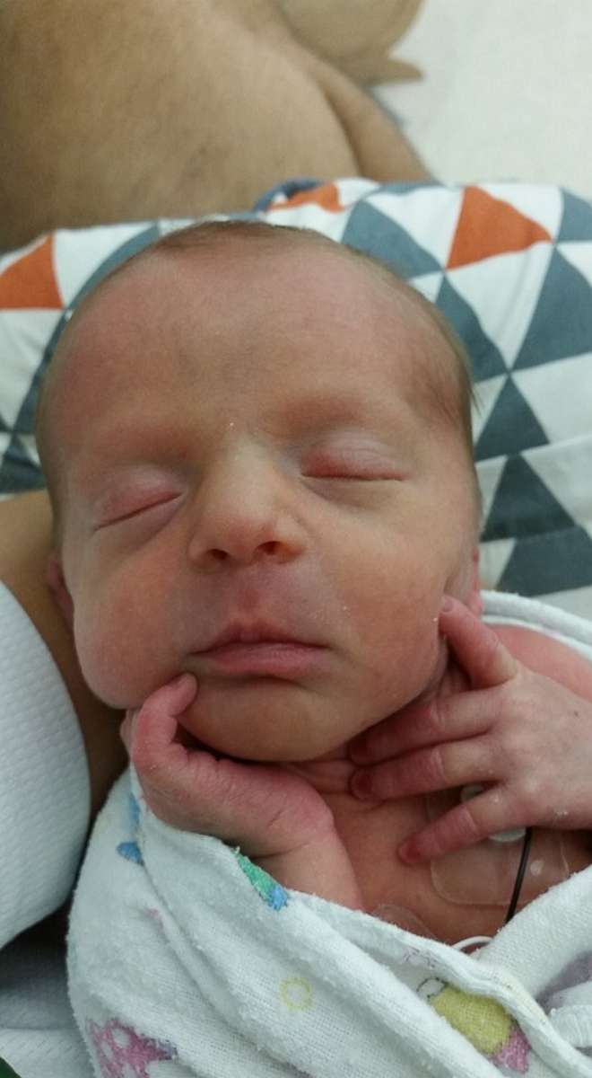 PHOTO: Briar Dorothy Pulcipher was born on July 29 weighing 4 pounds, 5 ounces, on the day her parents were scheduled to marry in a lakeside ceremony. 