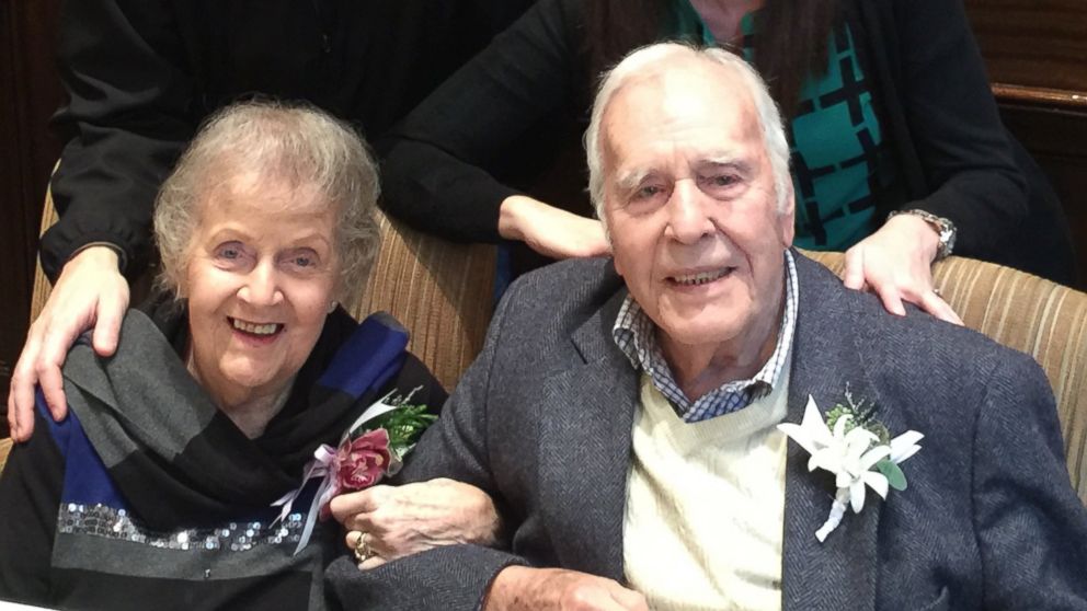 PHOTO: Ray and Mavis Phaneuf celebrated their 73rd anniversary by recreating their first date at the Fairmont Olympic Hotel in Seattle.
