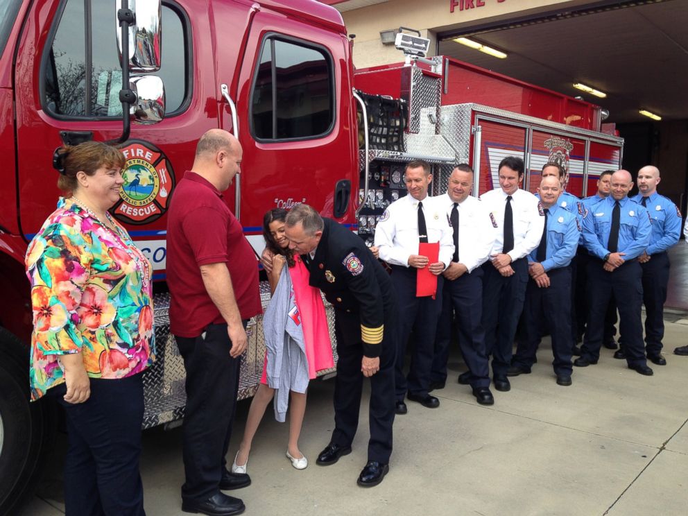 PHOTO: The firefighters of Lake County Fire rescue honored Colleen by naming a fire truck after her. 