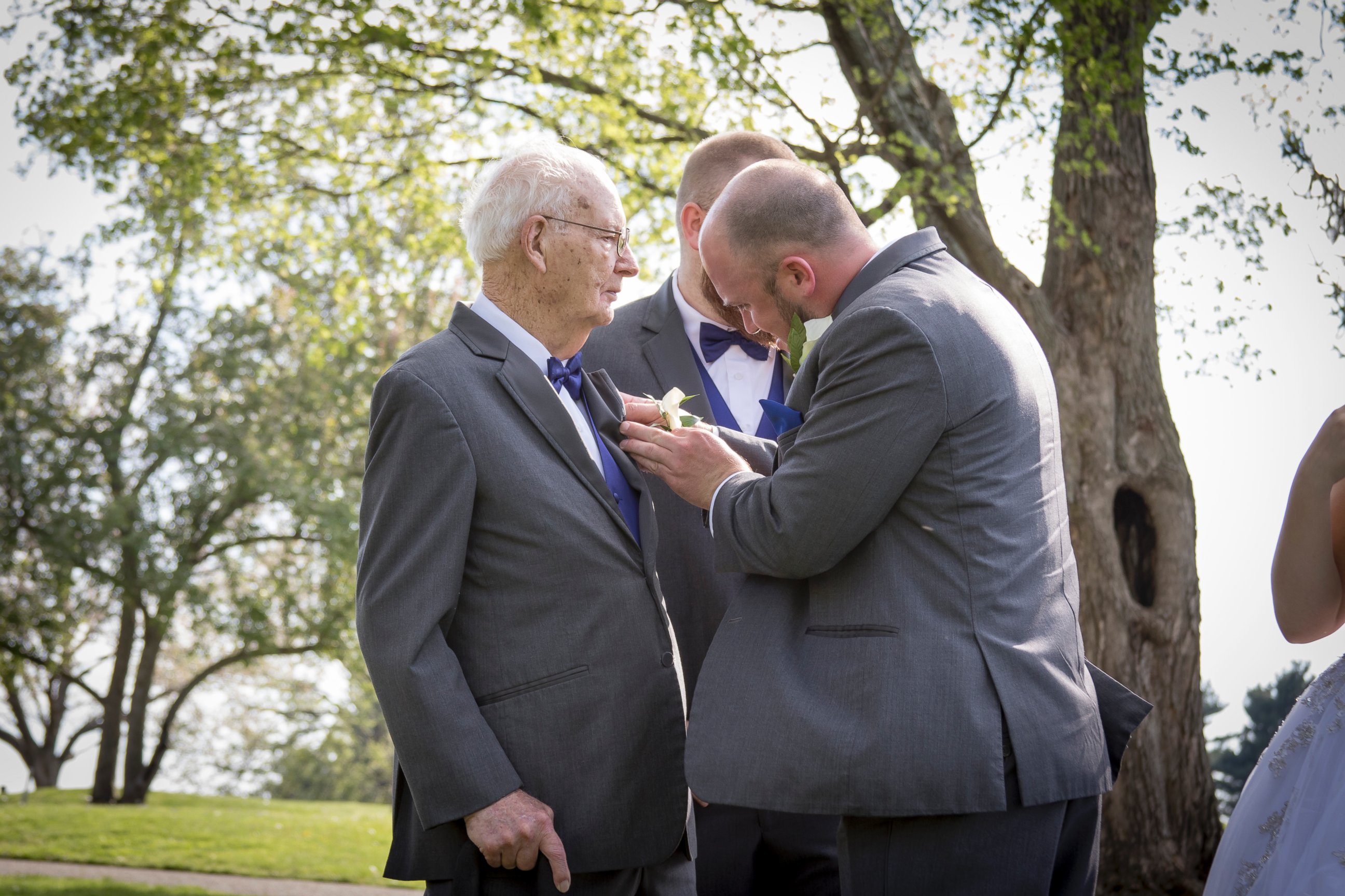 PHOTO: KC Schafer of Clarksville, Indiana, said he always knew he wanted his grandpa, Charles Schafer, 90, to be his best man. 