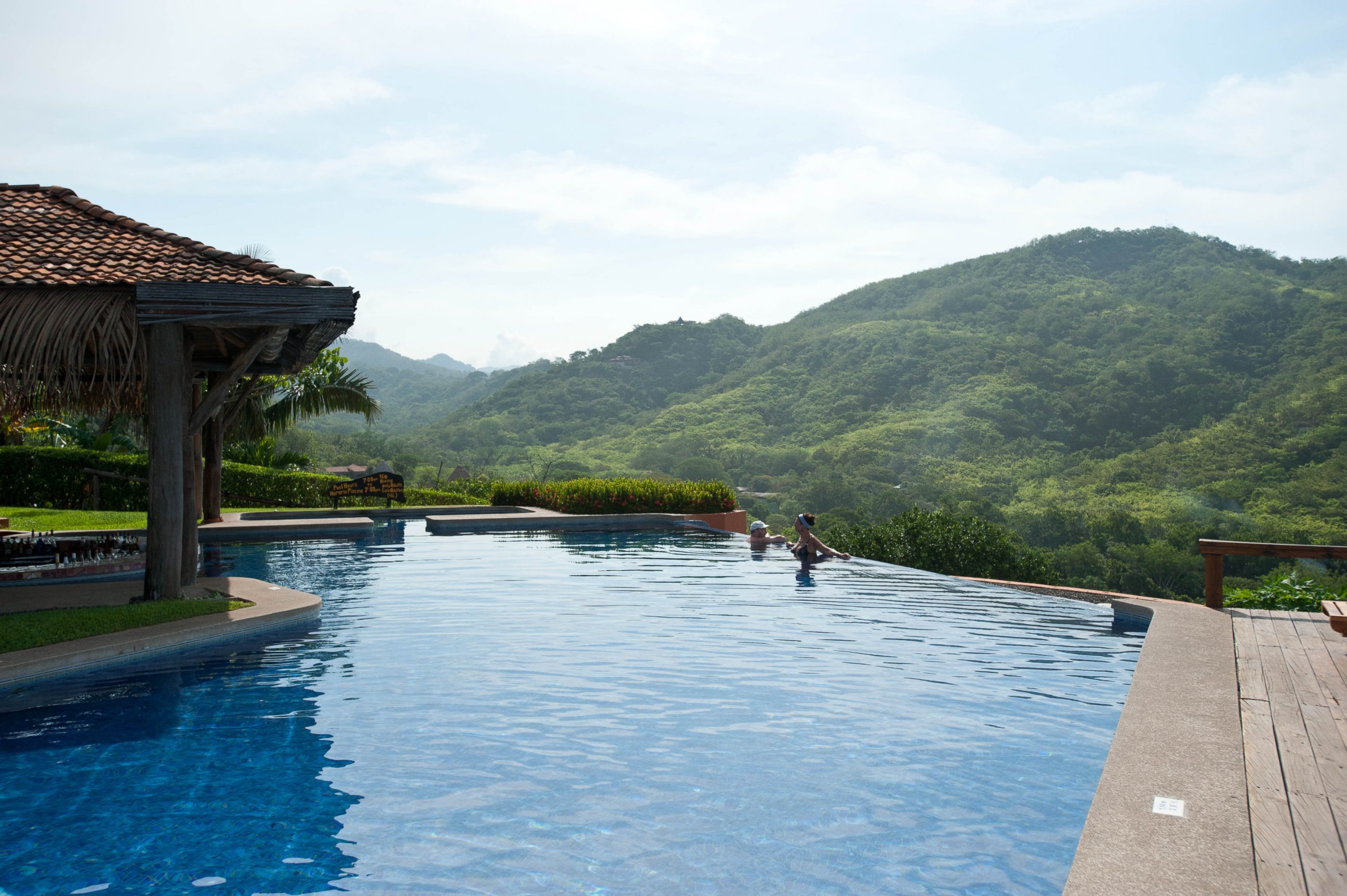PHOTO: The hotel's infinity pool overlooks the surrounding jungles of Costa Rica.