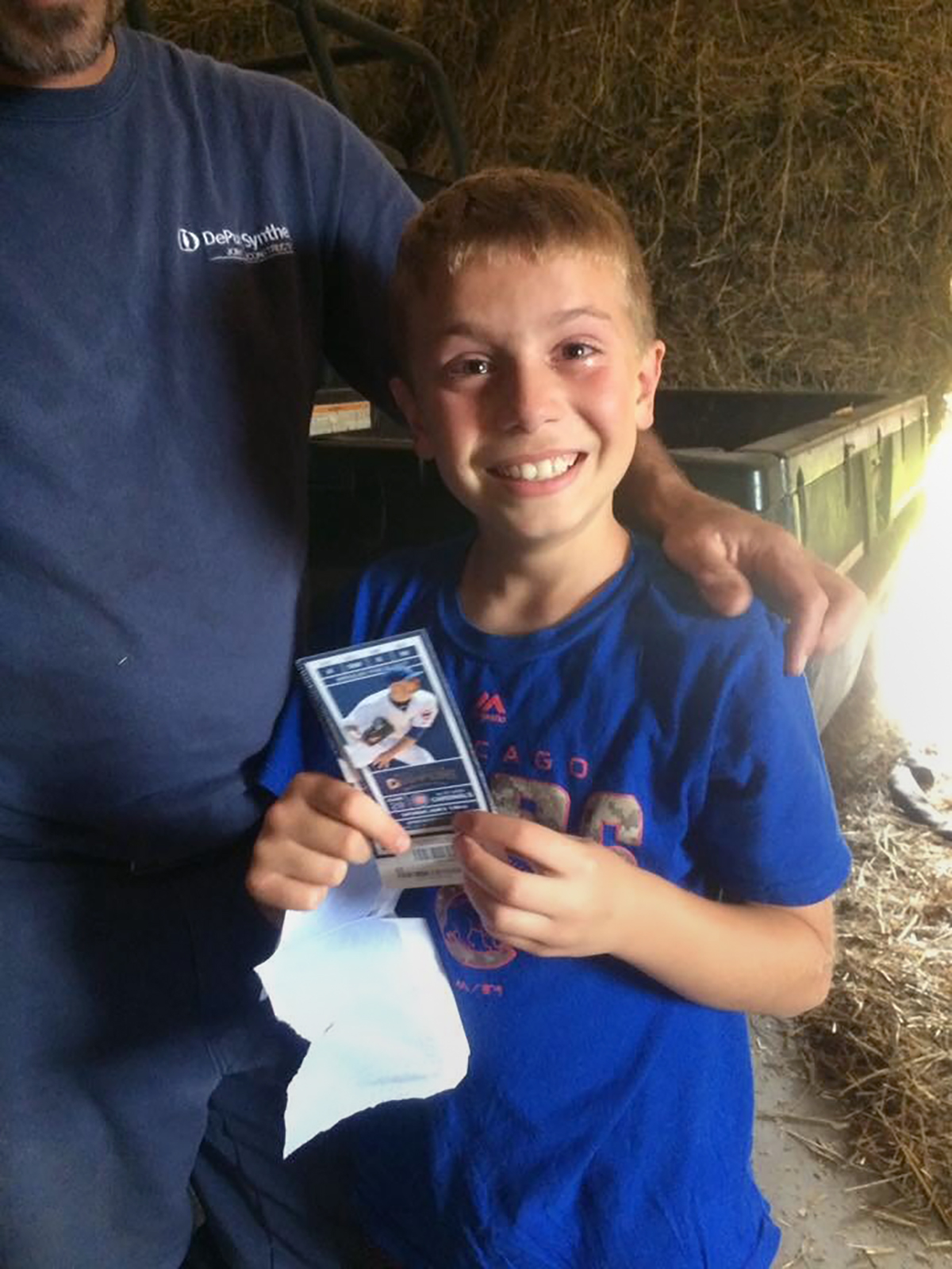 PHOTO: Kolt Kyler, 9, a die-hard Chicago Cubs fan, broke down in tears when his father surprised him with tickets for his hard work.