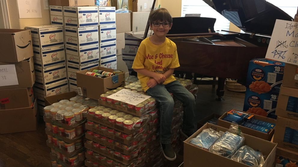 VIDEO: 7-year-old boy shares his favorite foods to help needy families