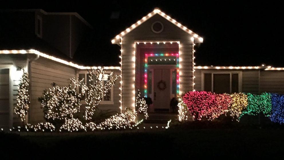 Woman Hangs Rainbow Christmas Lights to Protest Allegedly Anti-Gay Person  in Her Neighborhood - ABC News