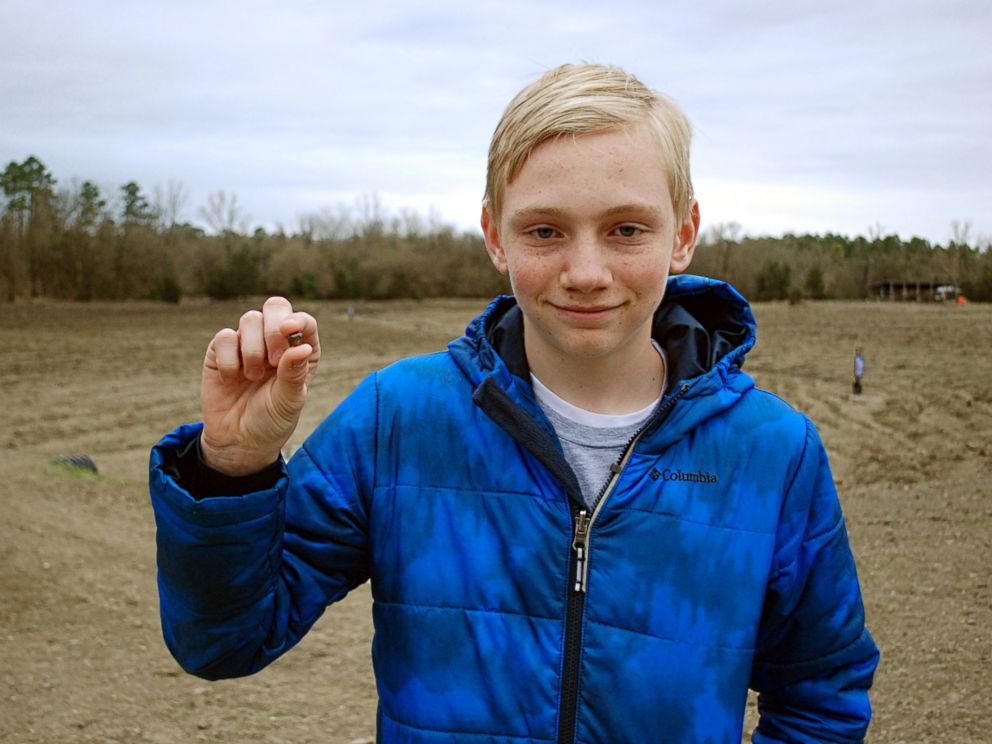 PHOTO: Kalel Langford, 14, of Centerton, Arkansas, found the 7th-largest diamond ever discovered in Crater of Diamonds State Park.