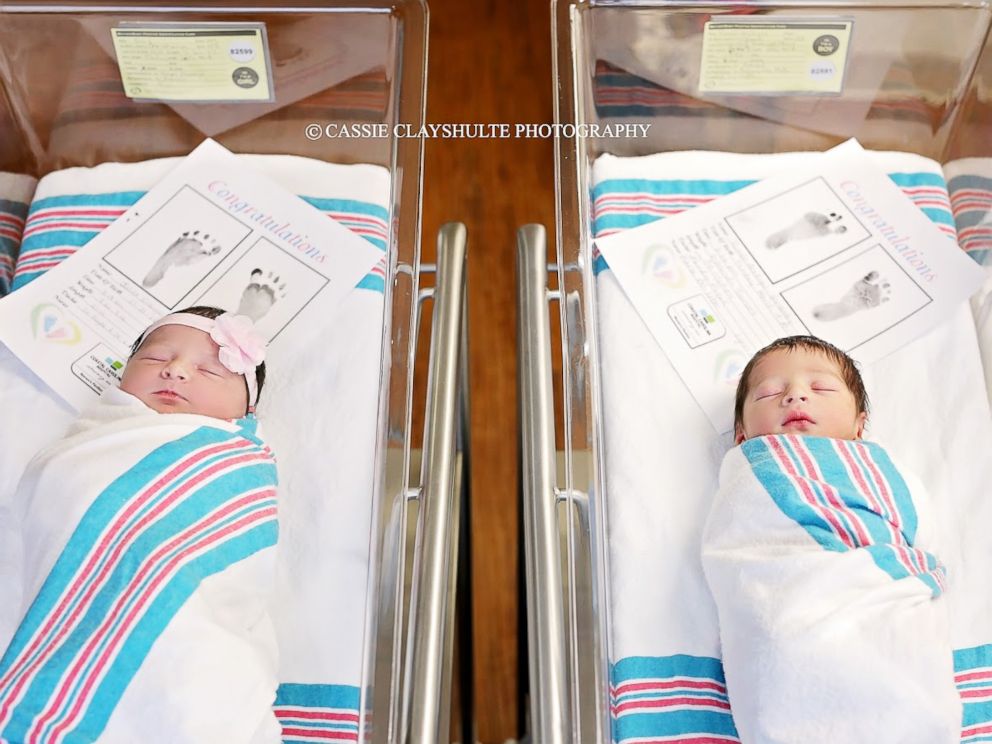 PHOTO: Baby Romeo and baby Juliet were delivered by the same doctor, 18 hours apart, at Coastal Carolina Hospital in Hardeeville, S.C.