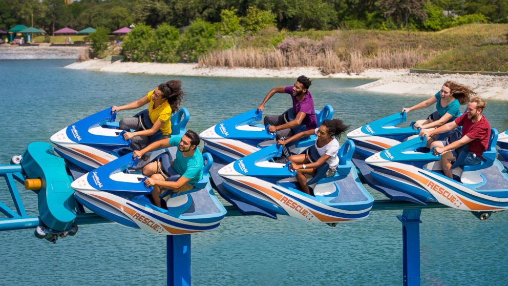 PHOTO: The Wave Breaker: The Rescue Coaster at SeaWorld San Antonio is designed to resemble a jet-ski and reaches speeds up to 44 mph.