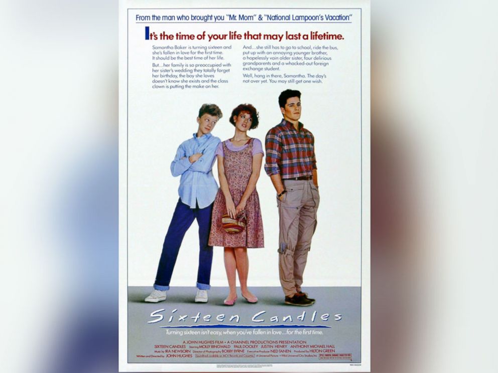 PHOTO: The film poster for the 1984 film, "Sixteen Candles."