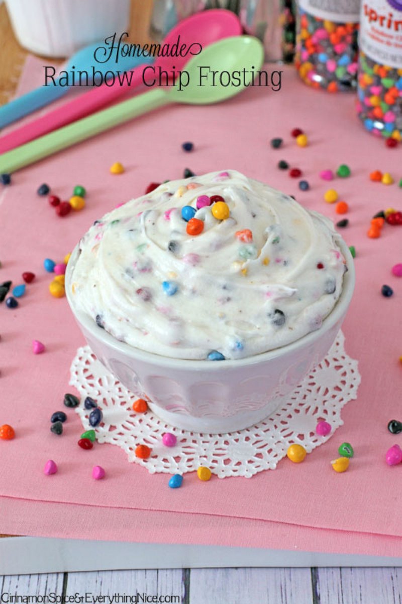 PHOTO: Cinnamon Spice & Everything Nice's Homemade Rainbow Chip Frosting