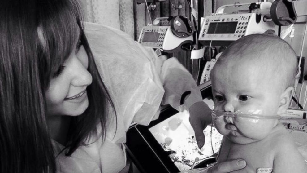 Lexi Behrndt is pictured here with her son, Charlie, who passed away at six months old. 