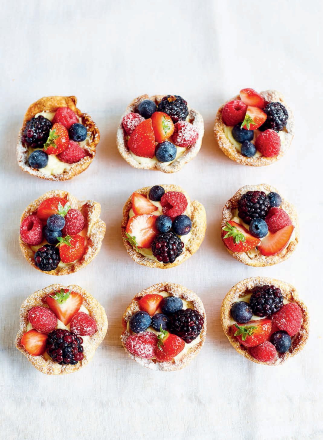 PHOTO: Rachel Khoo demonstrated how to make these berry tartlets with cream cheese filling, which she said were perfect for afternoon tea.
