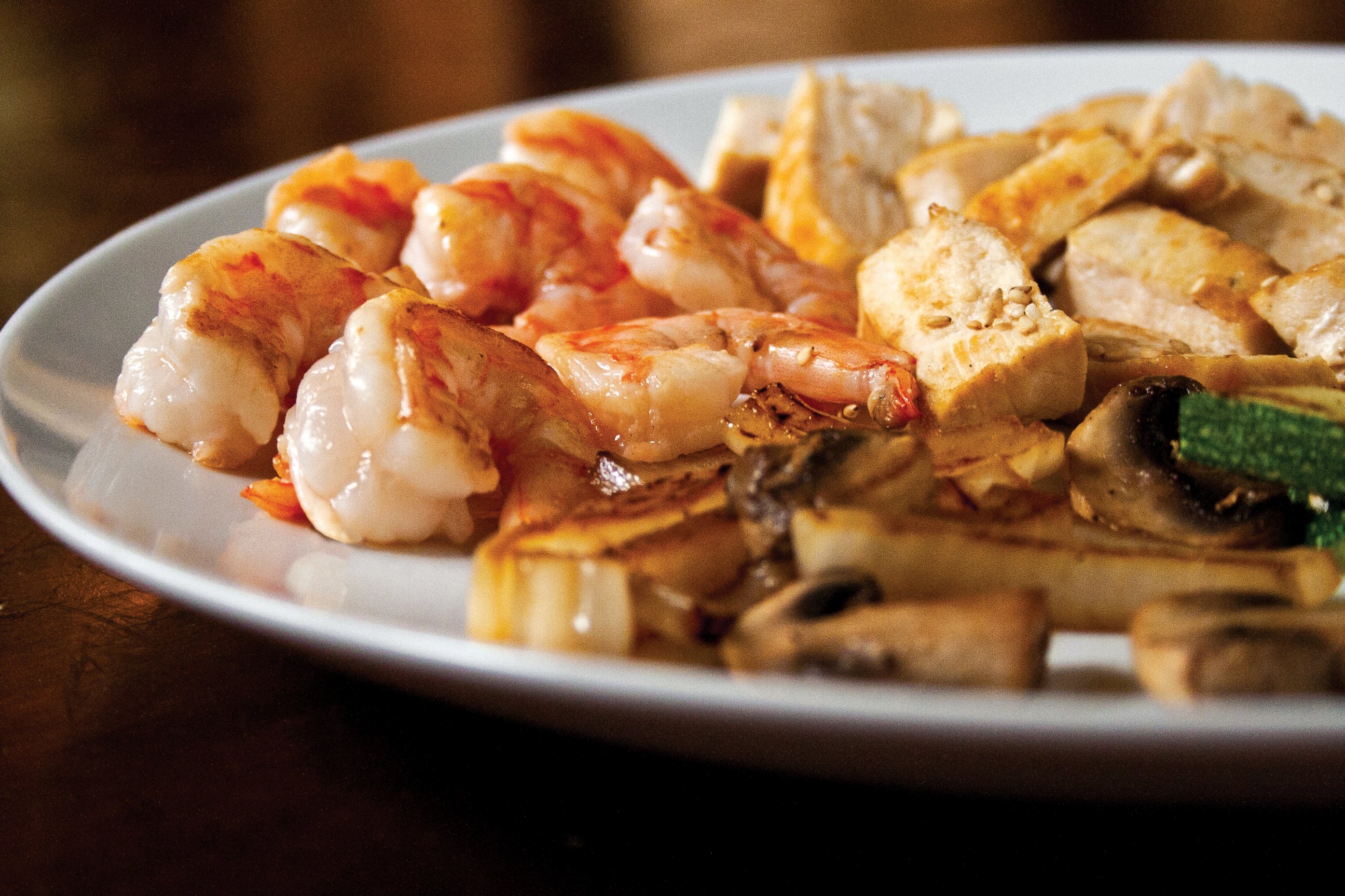 PHOTO:  The chicken and shrimp dish Jack King basically lived off of for a year.