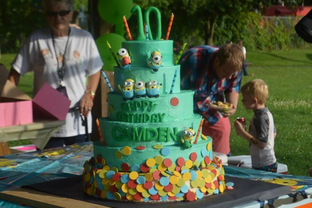 PHOTO: A Virginia bakery donated a six-tier birthday cake for the party.