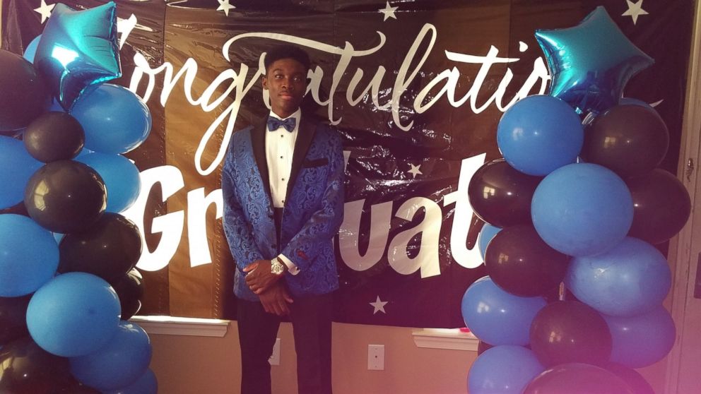 PHOTO: Aljelani "AJ" Igwe at his senior prom. 