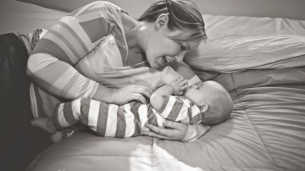 PHOTO: Brittnae and Mason. "My hope is that through all of this I will somehow find a way to support new moms no matter what their choices are." 