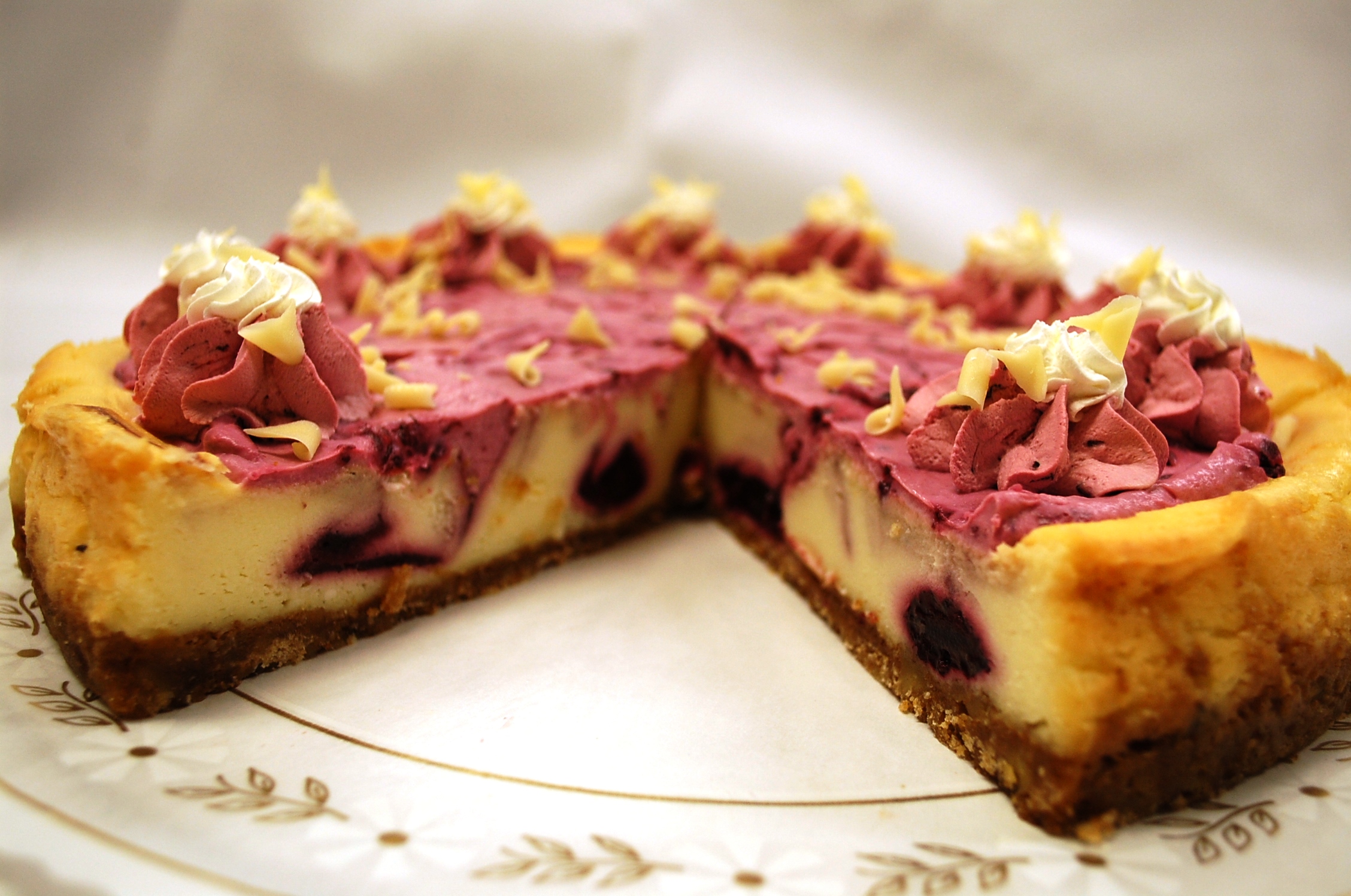 PHOTO: Boysenberry Cheesecake