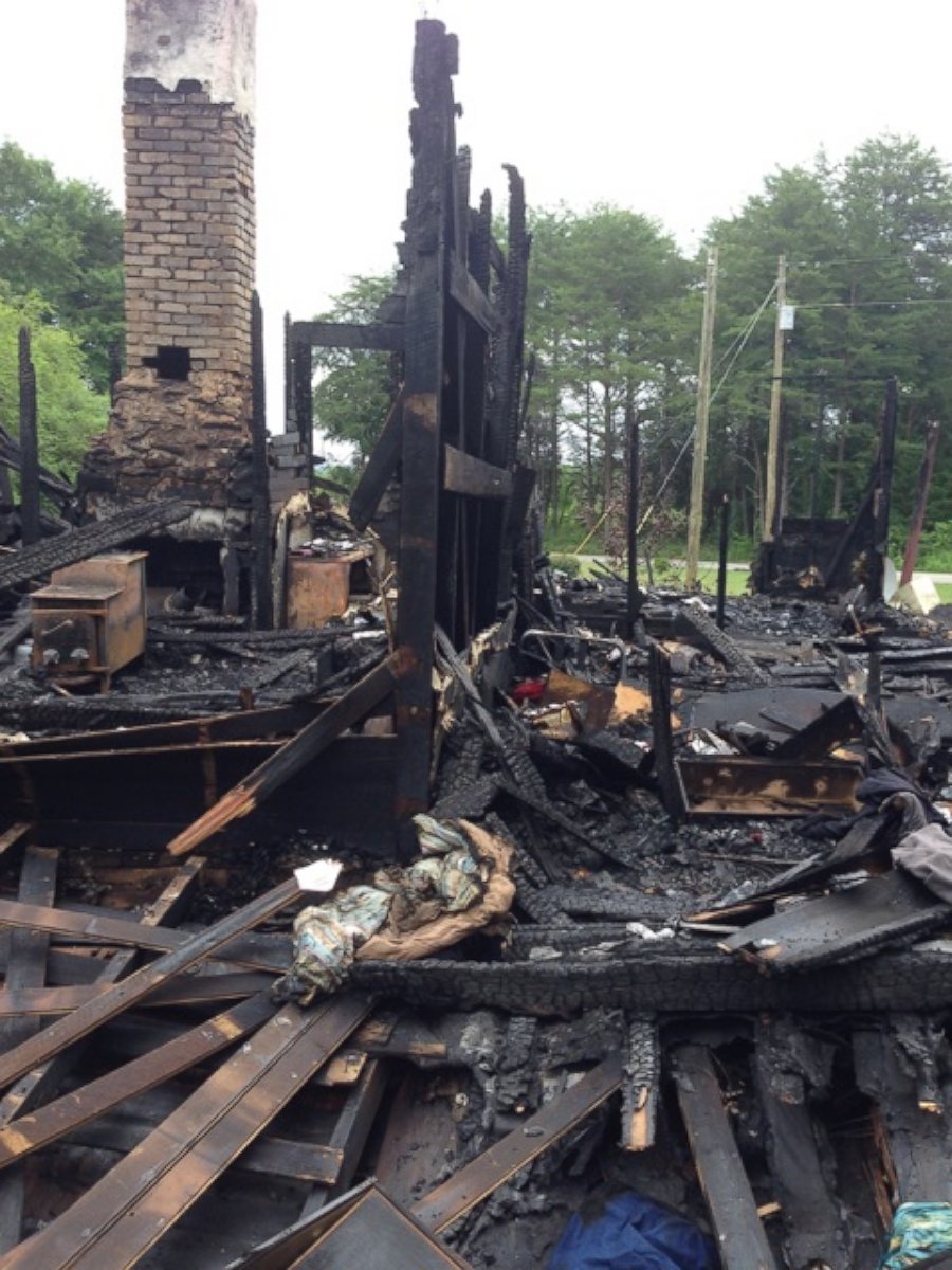 PHOTO: Hurst's former home, pictured here, burned down last year in June.