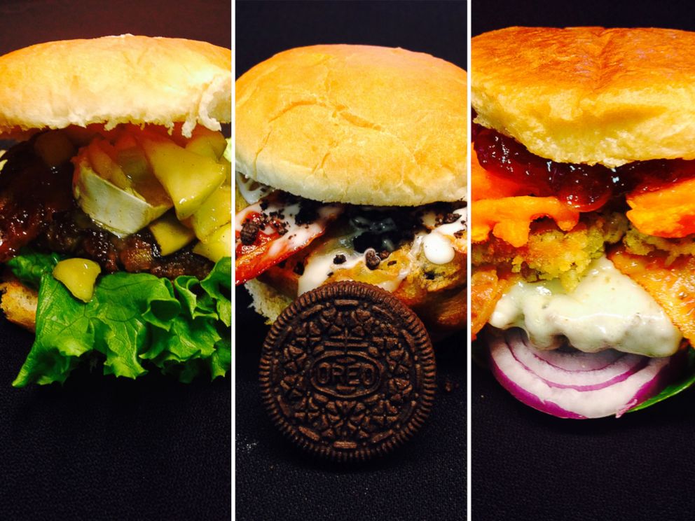 PHOTO: Burger of the Gods, Deep-Fried Oreo Burger and Holiday Express Burger