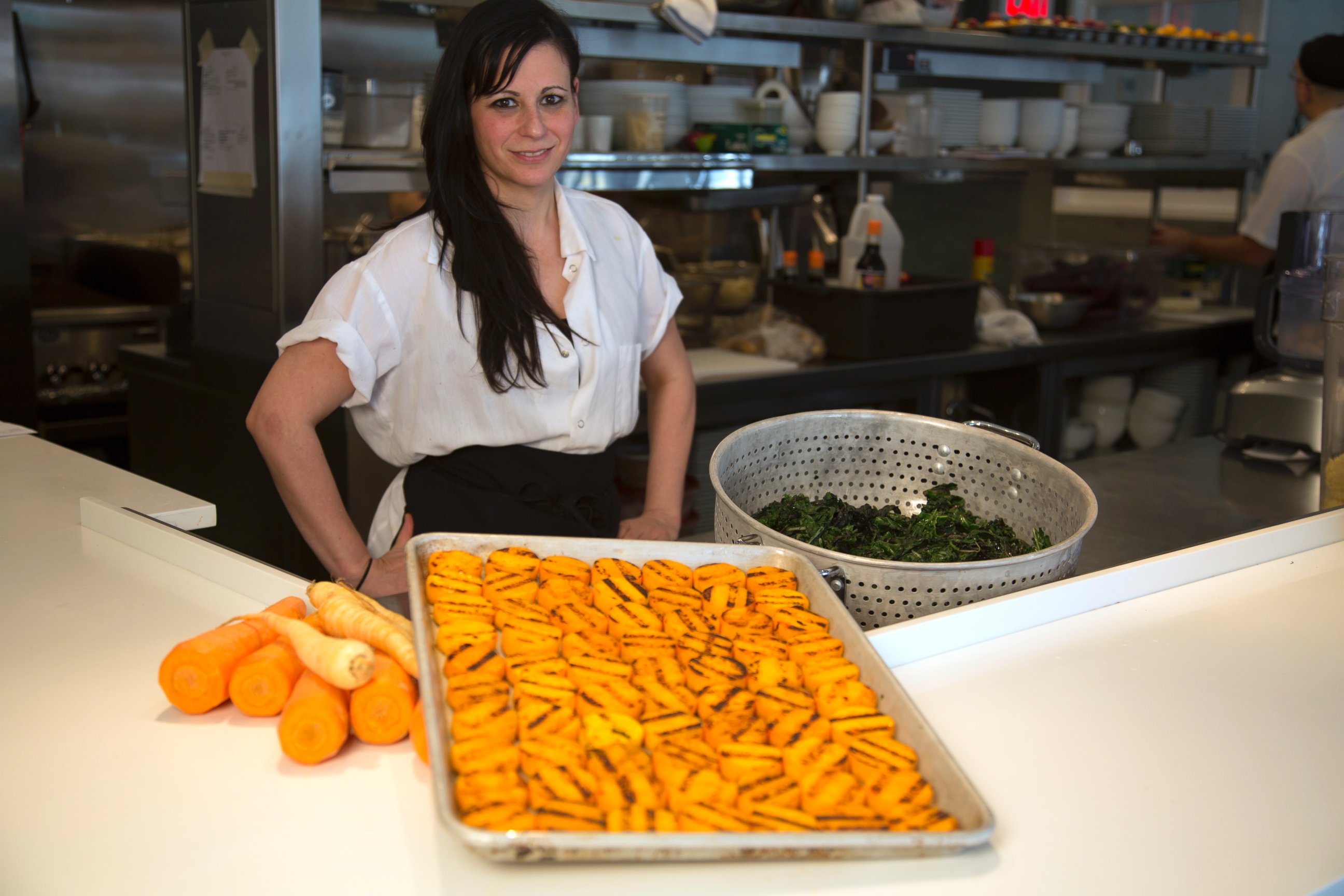 PHOTO: Vegetarian restaurant Dirt Candy's Amanda Cohen transforms carrots three ways into one delicious spring dish.