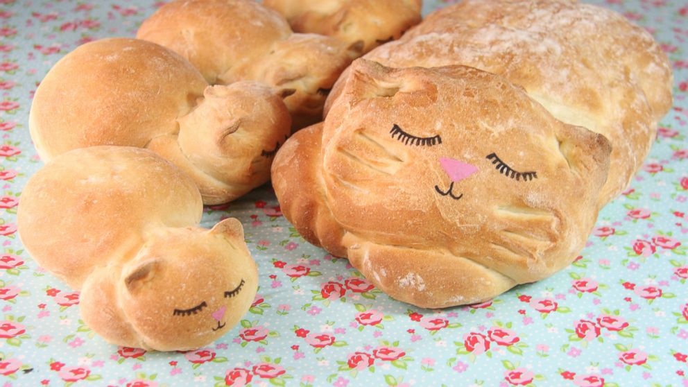 The final product is an adorable edible loaf of bread shaped like a cat, or as it's commonly being called, a catloaf.