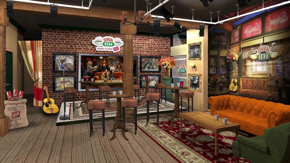 A rendering of the Central Perk coffee shop pop-up coming to New York City this September.