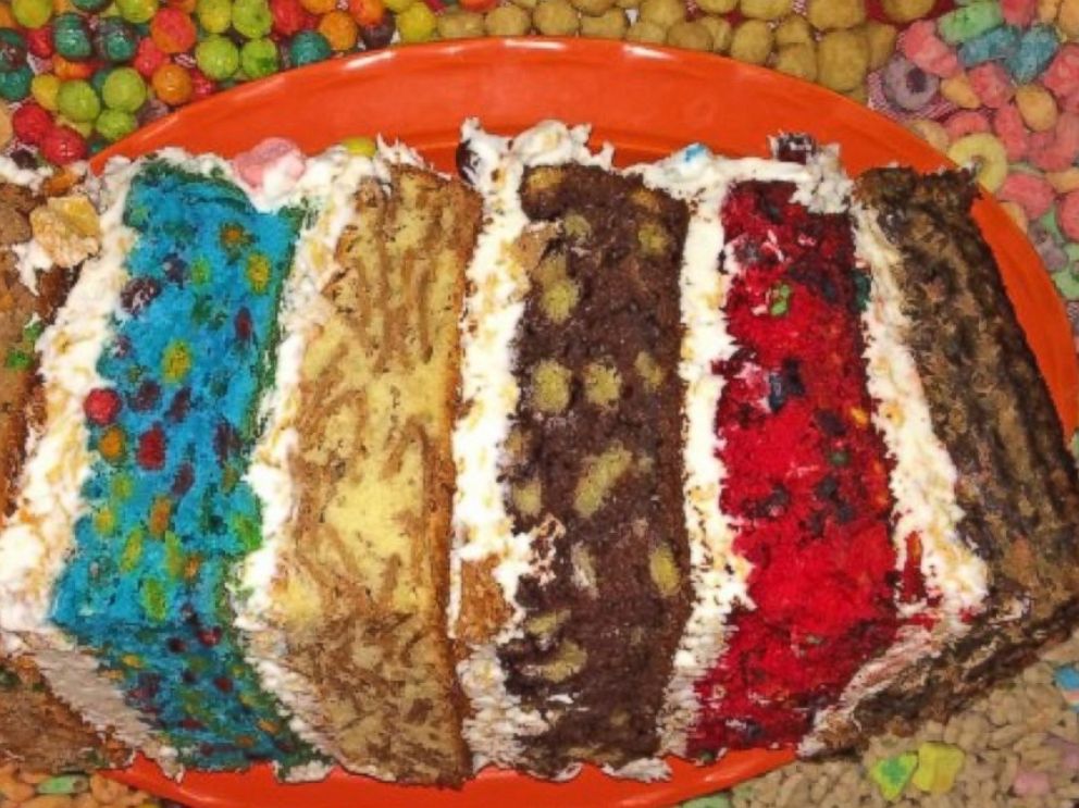 Epic 6 Layer Cereal Cake The Next Level Breakfast Dessert Mash Up