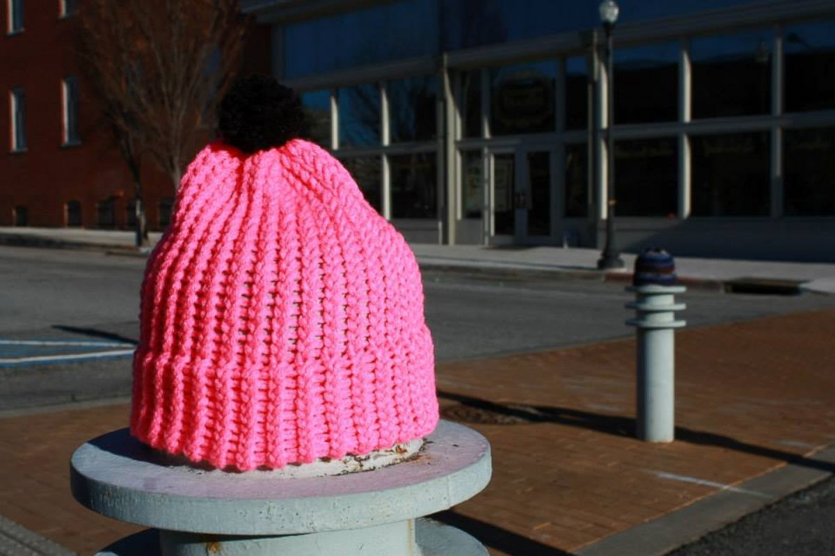 PHOTO: The group included a few hats among the giveaway event. 